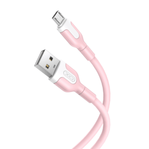 Καλώδιο Ταχείας φόρτισης Micro USB XO NB212 2.1A Ρόζ