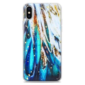 Θήκη Apple iphone X / Xs Gold Feathers