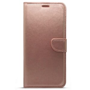 Θήκη Samsung Galaxy A31 τύπου book Ρόζ Χρυσό