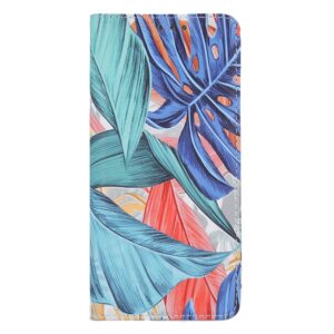Θήκη πορτοφόλι με μαγνίτη Apple iphone 7 / 8 Color Leaves D2