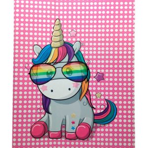 Θήκη Tablet Universal 7" - 8" GreenGo με σχέδιο Rainbow Unicorn