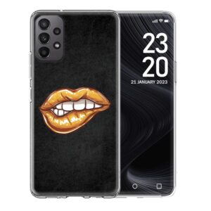 Θήκη για Samsung Galaxy A73 5G Lips Gold