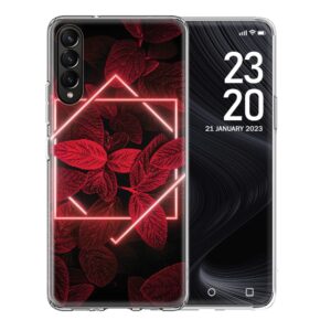 Θήκη για Samsung Galaxy A50 / A30s / A50s Neon Red Leaves