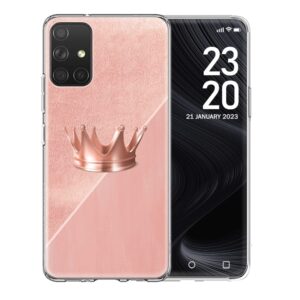 Θήκη για Samsung Galaxy A71 Rose Gold Crown
