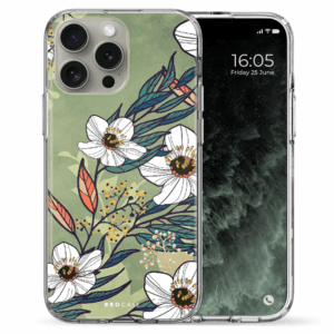 Θήκη Back Cover Apple iPhone 15 Pro Flowers Green