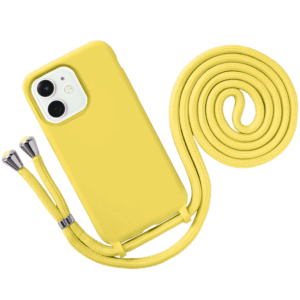 Θήκη Premium με Λουράκι Λαιμού για Apple iPhone 11 Κίτρινο