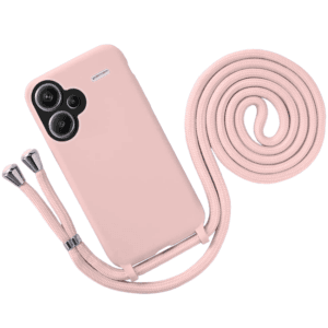 Θήκη Premium με Λουράκι Λαιμού για Xiaomi Redmi Note 13 Pro Plus Σομόν