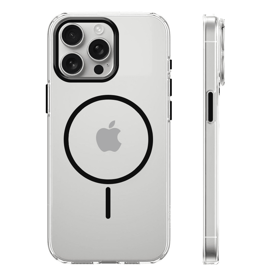 Θήκη Διάφανη Clear Thin Case για Apple iPhone 16 Pro Max συμβατή με φορτιστή MagSafe Μαύρο
